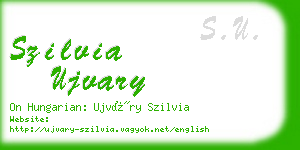 szilvia ujvary business card